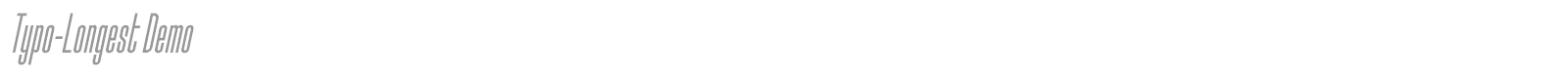 Typo Longest font preview